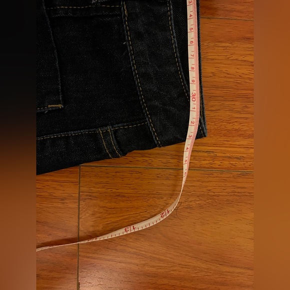 Flared cropped sailor jeans.Deep blue. Side S.Retro looking. - Picture 9 of 16